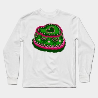 green heart cake Long Sleeve T-Shirt